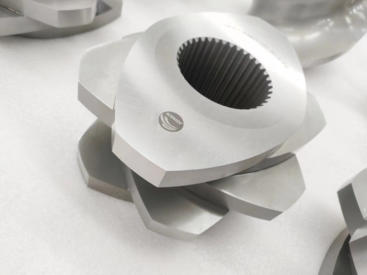 High Wear Twin Plastic Extruder Screw Elements With Vacuum quenching Treatment Single Flight Shovel Segments (Điều kiện vít hai loại nhựa đúc cao với xử lý dập chân không)