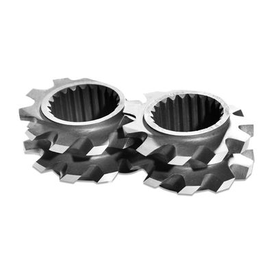 57,6mm Dia TEM48SS Khối nhào, Yếu tố máy đùn trục vít đôi Thiết kế tùy chỉnh