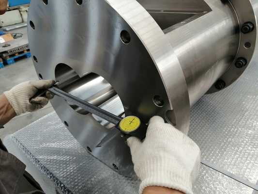 CNC Machining Co Rotating Twin Screw Extruder Chiếc thùng bằng máy giặt