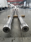 Mô-men xoắn cao Đường kính lớn Involute Spline Trục máy đùn trục vít đôi được sử dụng trong ngành công nghiệp hóa dầu