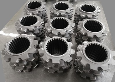 Dia 150 Bộ phận trục vít khối nhào cho máy đùn trục vít đôi thực phẩm thổi phồng