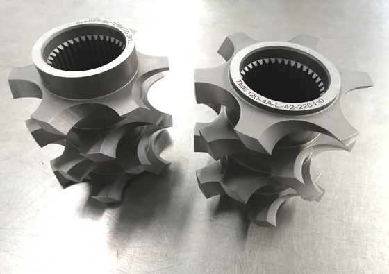 Mô hình 223 41CrAlMo7 38CrMoAl Twin Screw Counter Rotating Extruder cho dầu mỏ và hiệu suất
