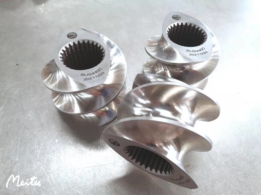 Các bộ phận trục vít máy đùn ZSE110 Nguyên liệu SUS440C cho máy đùn thức ăn cho cá / đồ ăn nhẹ