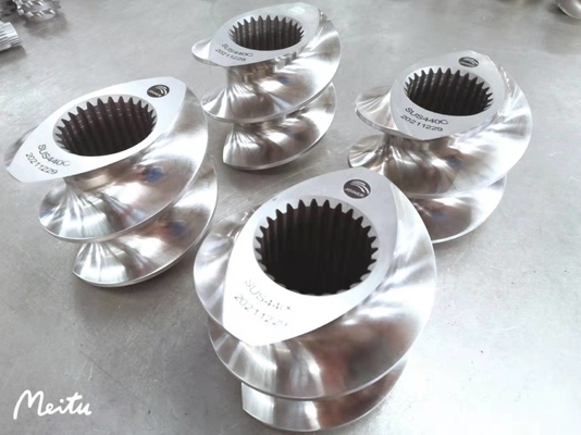 Các bộ phận trục vít máy đùn ZSE110 Nguyên liệu SUS440C cho máy đùn thức ăn cho cá / đồ ăn nhẹ