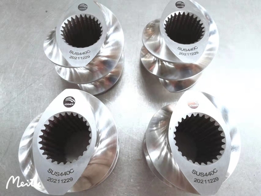 Các bộ phận trục vít máy đùn ZSE110 Nguyên liệu SUS440C cho máy đùn thức ăn cho cá / đồ ăn nhẹ