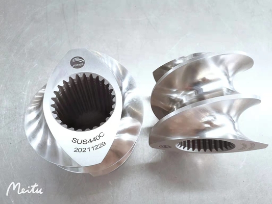 Các bộ phận trục vít máy đùn ZSE110 Nguyên liệu SUS440C cho máy đùn thức ăn cho cá / đồ ăn nhẹ