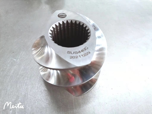 Các bộ phận trục vít máy đùn ZSE110 Nguyên liệu SUS440C cho máy đùn thức ăn cho cá / đồ ăn nhẹ