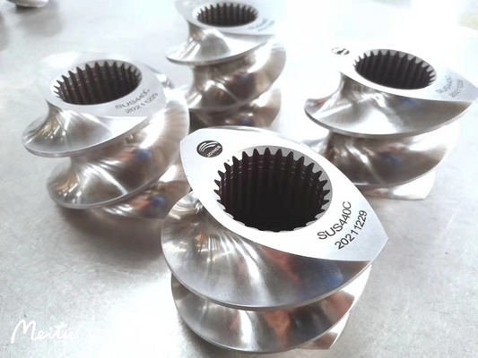 Các bộ phận trục vít máy đùn ZSE110 Nguyên liệu SUS440C cho máy đùn thức ăn cho cá / đồ ăn nhẹ