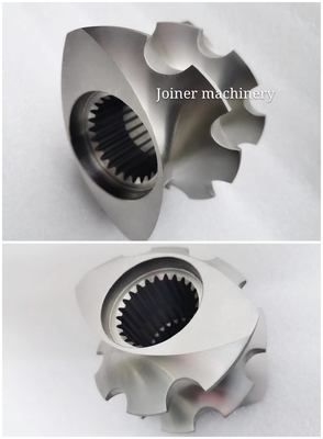 High Wear Twin Plastic Extruder Screw Elements With Vacuum quenching Treatment Single Flight Shovel Segments (Điều kiện vít hai loại nhựa đúc cao với xử lý dập chân không)