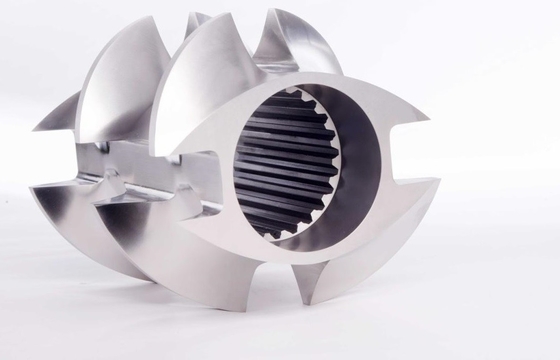 High Wear Twin Plastic Extruder Screw Elements With Vacuum quenching Treatment Single Flight Shovel Segments (Điều kiện vít hai loại nhựa đúc cao với xử lý dập chân không)