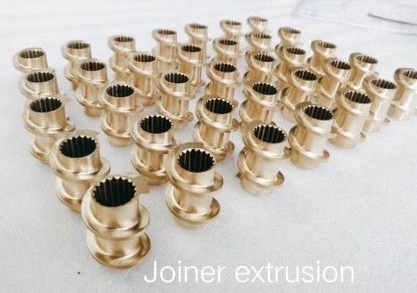 45 Hợp kim niken Twin Screw Extruder Parts Screw Elements For PP PVC Manufacturing