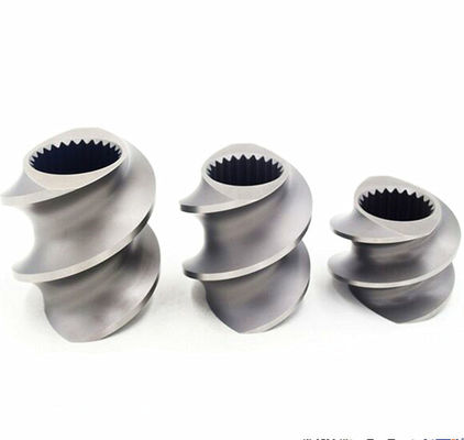 Nhựa Twin Vít đùn Máy trộn vít Phần tử phun cát Xử lý bề mặt