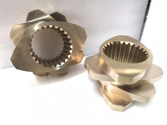 Đường kính 150mm Bộ phận máy đùn Phần tử trục vít Vật liệu bằng đồng nhôm